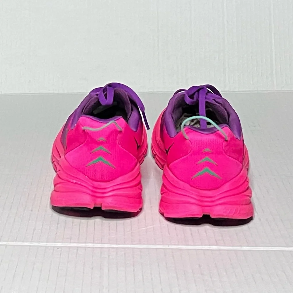 Hoka Women's Purple and Hot Pink Athletic Running Shoes